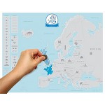 Carte de l'Europe à gratter